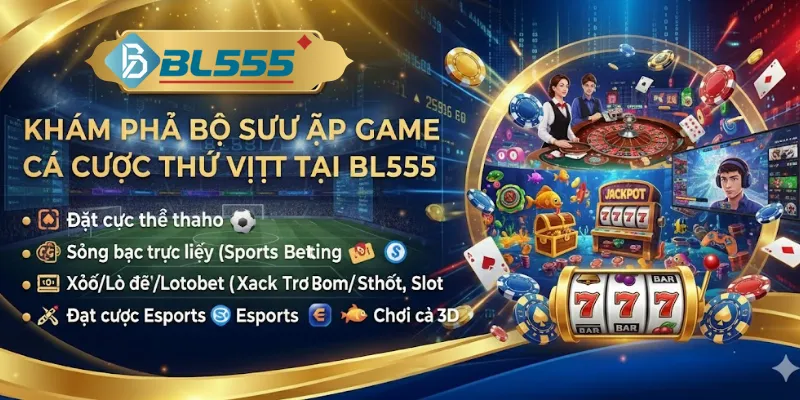 Bl555 - Nhà Cái Đỉnh Nóc Kịch Trần Đáng Tin Cậy 2026 Các thể loại game cá cược đang có tại trang web