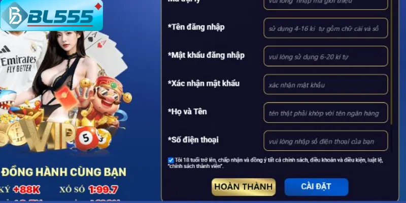 Các câu hỏi về đăng nhập BL555